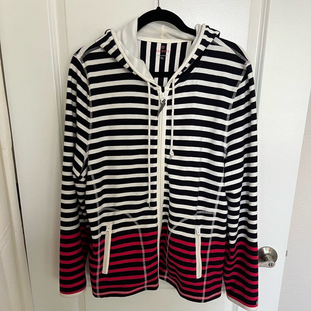 Talbots stretch knit jacket, size XL